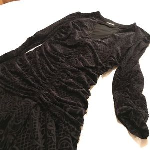 Bebe • Ruched Jersey Dress • Velvet